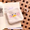 Cute Cartoon Plush Storage Bag, Portable Cosmetic Bag With Zipper, Multi Lightweight Organizer