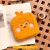 Cute Cartoon Plush Storage Bag, Portable Cosmetic Bag With Zipper, Multi Lightweight Organizer