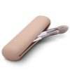 Large Travel Makeup Brush Holder, Magnetic Anti-fall Out Silicon Portable Cosmetic Face Brushes Holder, Soft and Sleek Makeup Tools Organizer for Travel- (8.27 * 2.36 * 1.57)
