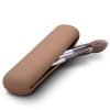 Large Travel Makeup Brush Holder, Magnetic Anti-fall Out Silicon Portable Cosmetic Face Brushes Holder, Soft and Sleek Makeup Tools Organizer for Travel- (8.27 * 2.36 * 1.57)