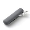 Large Travel Makeup Brush Holder, Magnetic Anti-fall Out Silicon Portable Cosmetic Face Brushes Holder, Soft and Sleek Makeup Tools Organizer for Travel- (8.27 * 2.36 * 1.57)
