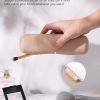 Large Travel Makeup Brush Holder, Magnetic Anti-fall Out Silicon Portable Cosmetic Face Brushes Holder, Soft and Sleek Makeup Tools Organizer for Travel- (8.27 * 2.36 * 1.57)