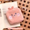 Cute Cartoon Plush Storage Bag, Portable Cosmetic Bag With Zipper, Multi Lightweight Organizer