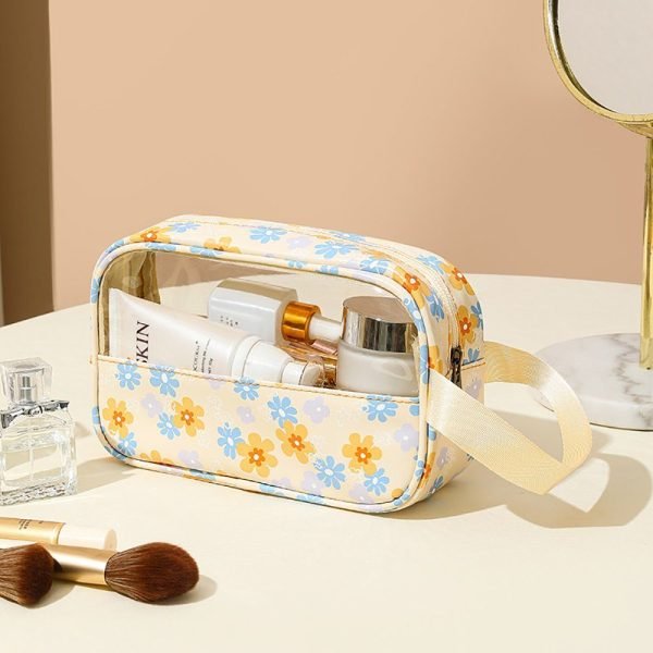 Transparent travel makeup bag