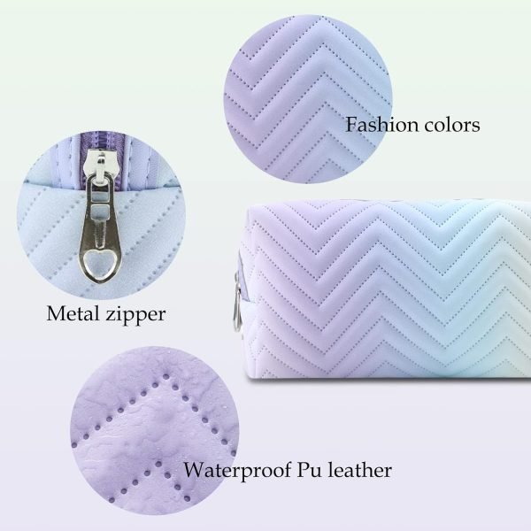 Bolsa de Maquillaje Grande con Cremallera