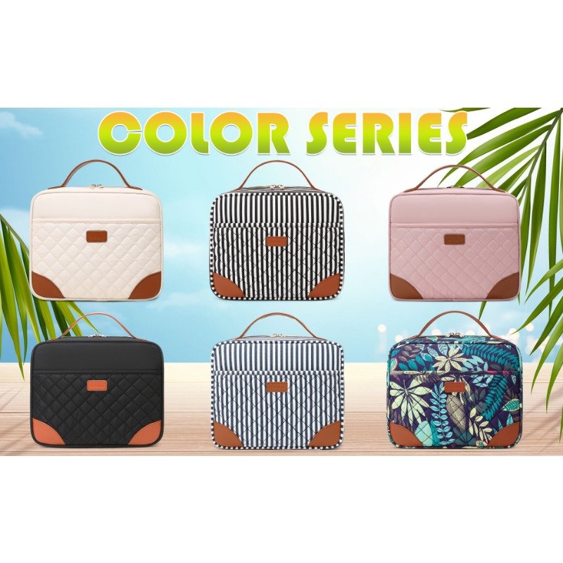 Bolsa de art??culos de tocador con gancho, bolsa de maquillaje impermeable, organizador de viaje, bolsa de mano, 1 ud. - details 2