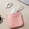 Simple Silicone Mini Cosmetic Bag Storage Bag Makeup Bag Lipstick Storage Bag Travel Supplies Self-closing Leaf Spring Bag Women