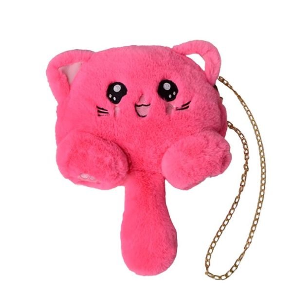 Animals Small Card Bag Cosmetic Pouch Messenger Bag Girl Crossbody Bags Fashion Plush Bag Mobile Phone Bag Cat Shoulder Bag