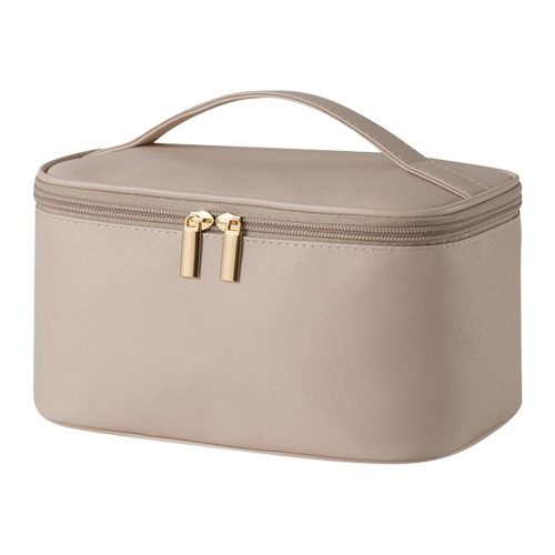 Portable cosmetic bag, large capacity, dual-zip, multi-function wash bag, portable travel storage bag