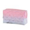 Waterproof Cosmetic Bag Versatile Portable Large Capacity Makeup Storage Bag Zipper Color Gradient Pencil Case Storage Pouch