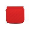 Simple Silicone Mini Cosmetic Bag Storage Bag Makeup Bag Lipstick Storage Bag Travel Supplies Self-closing Leaf Spring Bag Women