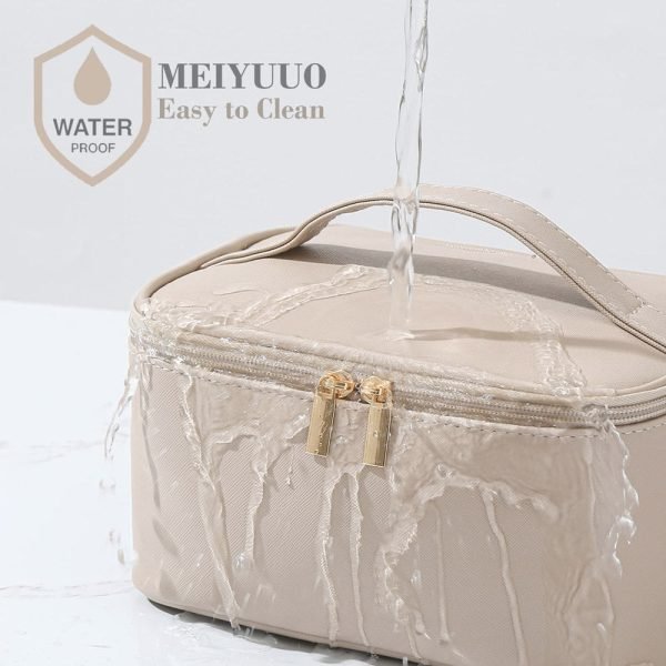 Portable cosmetic bag, large capacity, dual-zip, multi-function wash bag, portable travel storage bag