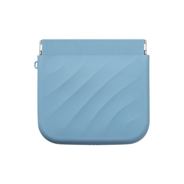 Simple Silicone Mini Cosmetic Bag Storage Bag Makeup Bag Lipstick Storage Bag Travel Supplies Self-closing Leaf Spring Bag Women