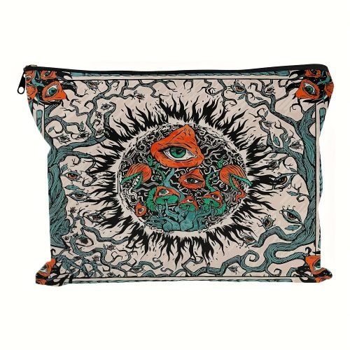 Stylish Evil Eye Pattern Cosmetic Bag Makeup Bags Cute Travel Bag Birthday Gifts Friend Gifts, Travel Essential Lightweight Make