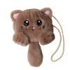 Animals Small Card Bag Cosmetic Pouch Messenger Bag Girl Crossbody Bags Fashion Plush Bag Mobile Phone Bag Cat Shoulder Bag