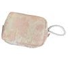 Cosmetic Bag with Pearl Pendant Portable Zipper Makeup Bag Multifunction Fashionable Casual Make Up Pouch