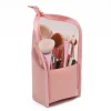 Travel Makeup Brush Bag Portable Cosmetic Brush Holder Organizer Waterproof Stand-Up Makeup Brush Pouch Zipper Toiletry Bag