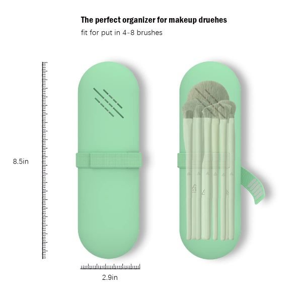 Travel Makeup Brush Holder,Make Up Organizer Bag Case