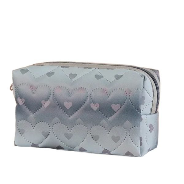 Waterproof Cosmetic Bag Versatile Portable Large Capacity Makeup Storage Bag Zipper Color Gradient Pencil Case Storage Pouch