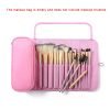 Makeup Bag Women's Cosmetic Brush Bag Travel Organizer Makeup Brushes Fold Tools Rolling Bags Waterproof Nylon Makeup Case