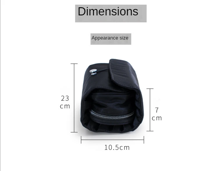 Makeup Bag Women's Cosmetic Brush Bag Travel Organizer Makeup Brushes Fold Tools Rolling Bags Waterproof Nylon Makeup Case - details 7