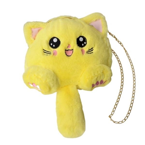 Animals Small Card Bag Cosmetic Pouch Messenger Bag Girl Crossbody Bags Fashion Plush Bag Mobile Phone Bag Cat Shoulder Bag