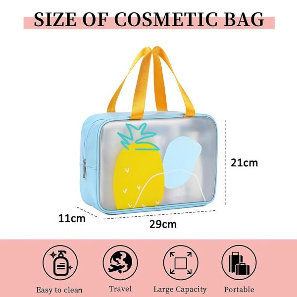 PU frosted waterproof storage bag travel portable large-capacity cosmetic bag