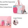 Wet Dry Separate Toiletry Bag Large Capacity Portable Travel Cosmetic Bag