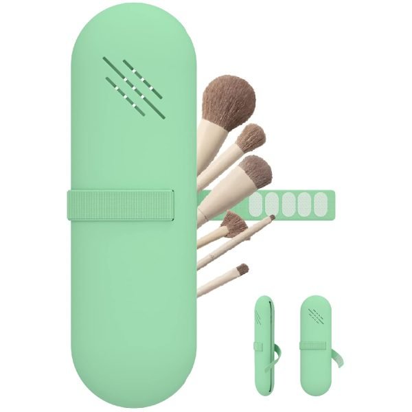 Travel Makeup Brush Holder,Make Up Organizer Bag Case