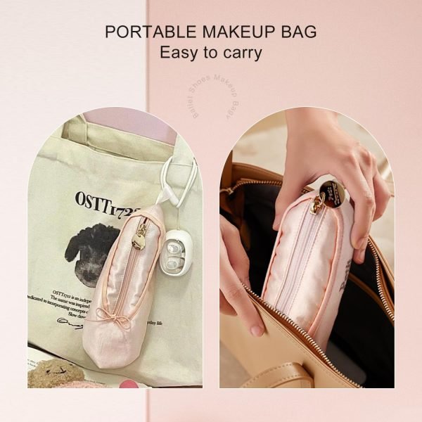 Dance Makeup Bag, Small Cosmetic Bag Makeup Bag for Purse Portable Cosmetic Pouch