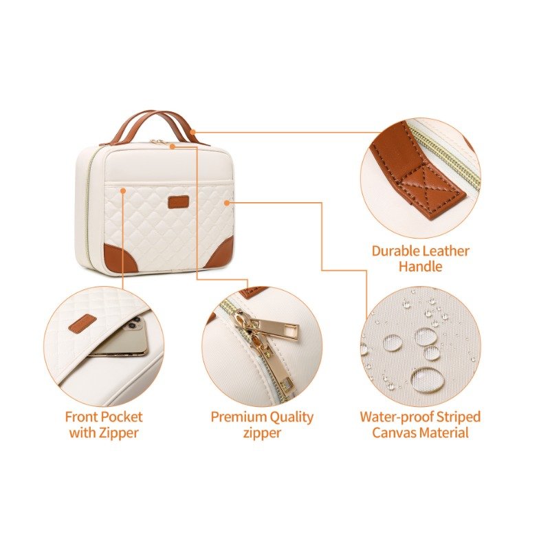 Bolsa de art??culos de tocador con gancho, bolsa de maquillaje impermeable, organizador de viaje, bolsa de mano, 1 ud. - details 3