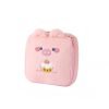 Winter Cartoon Plush Square Makeup Bag for Girls Large Capacity Portable Cosmetic Storage Rabbit Ear Wash Bag Pencil Case