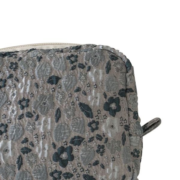 Cosmetic Bag with Pearl Pendant Portable Zipper Makeup Bag Multifunction Fashionable Casual Make Up Pouch