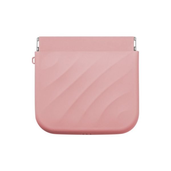Simple Silicone Mini Cosmetic Bag Storage Bag Makeup Bag Lipstick Storage Bag Travel Supplies Self-closing Leaf Spring Bag Women