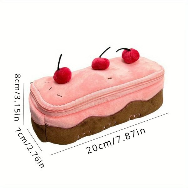 Cherry Cake Design Cute Makeup Bag For Cosmetics And Travel Essentials Birthday Gift For Girls Women