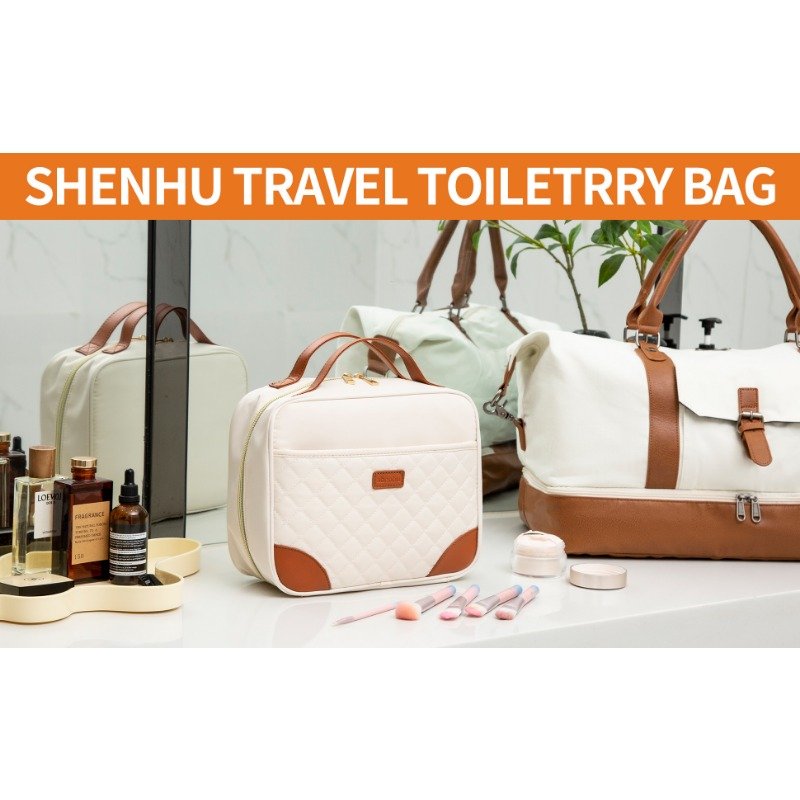 Bolsa de art??culos de tocador con gancho, bolsa de maquillaje impermeable, organizador de viaje, bolsa de mano, 1 ud. - details 1