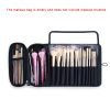 Makeup Bag Women's Cosmetic Brush Bag Travel Organizer Makeup Brushes Fold Tools Rolling Bags Waterproof Nylon Makeup Case