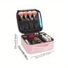 Large Capacity Multifunctional Makeup Bag with Elastic Brush Slots and Adjustable Dividers - Perfect Birthday Gift for Women