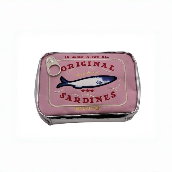 Canned Sardines Storage Bag Funny Makeup Cute Bath Large Capacity Travel Pouch Creative Cosmetic Purse Coquette Toiletry Bolsa