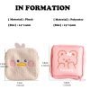 Cute Cartoon Plush Storage Bag, Portable Cosmetic Bag With Zipper, Multi Lightweight Organizer